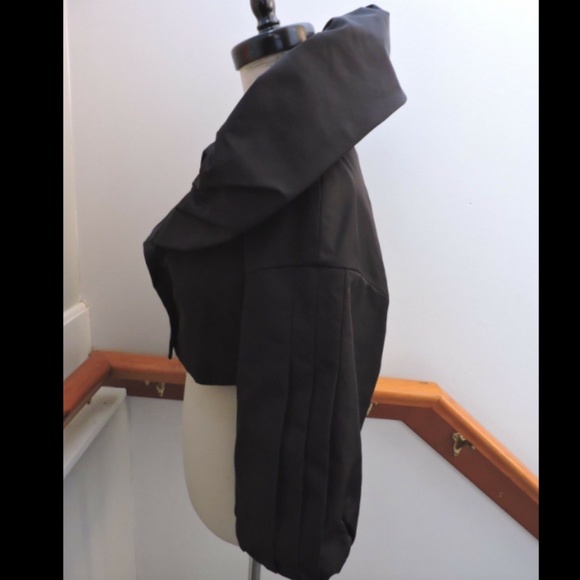 NWT $258 BCBGMAXAZRIA STUNNING EVENING JACKET BLACK SHRUG CROP XXS - Picture 6 of 7